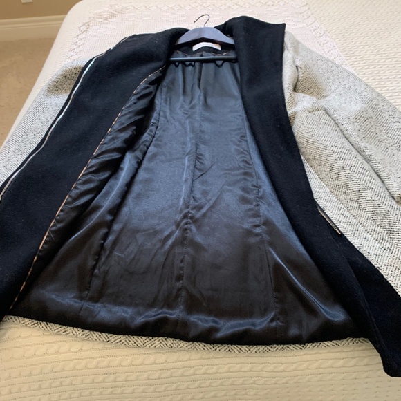 ZIP UP WINTER TAHARI WOOL-BLEND  BELTED COAT - SIZE S - Picture 6 of 11